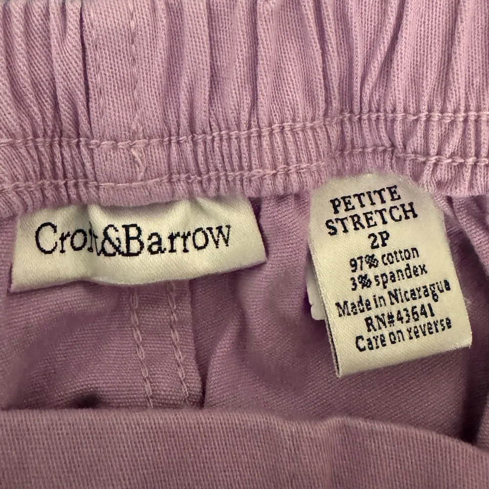 Croft and Barrow Purple Lilac Cropped Capri Jeans - Picture 10 of 10